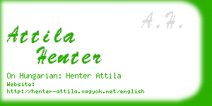 attila henter business card